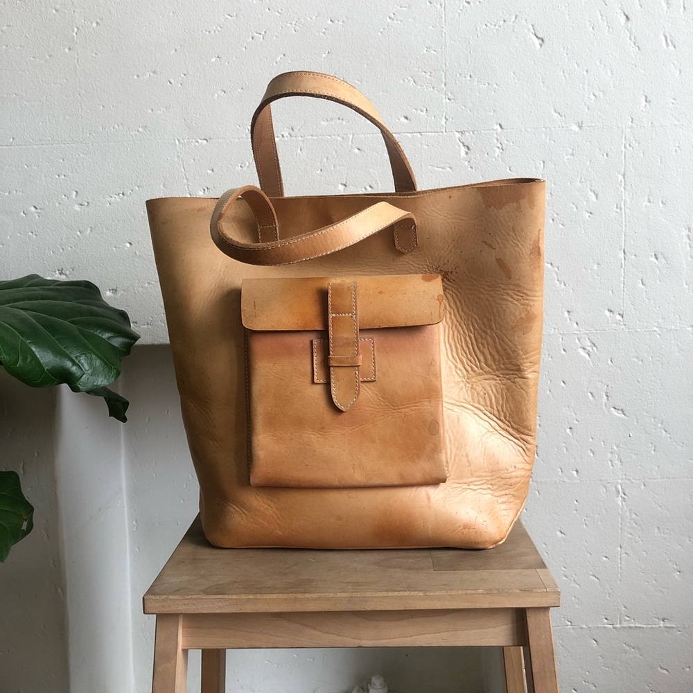 American Apparel Tan Tote Bag - Picture 1 of 4
